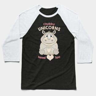 chubby unicorns need love too Baseball T-Shirt